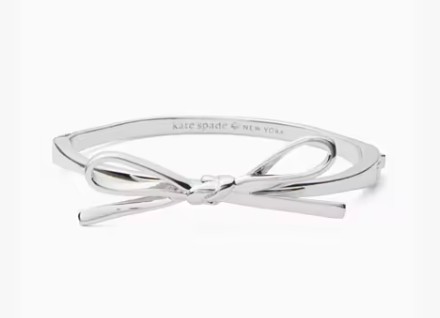  silver bow bracelet