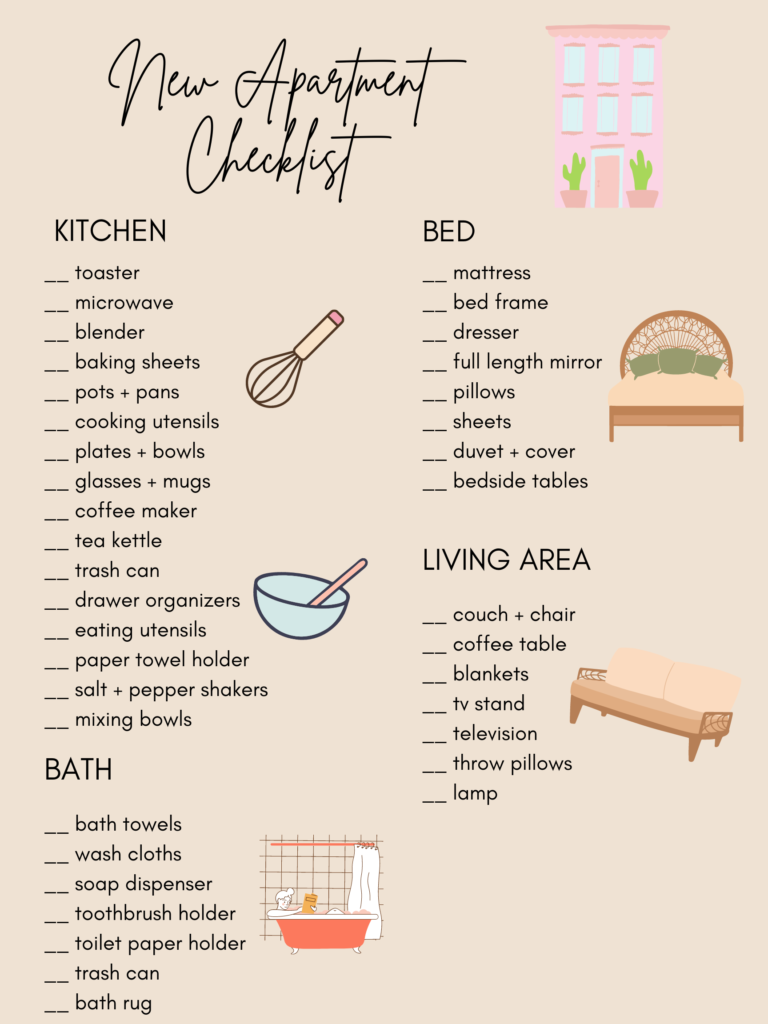 New apartment checklist 